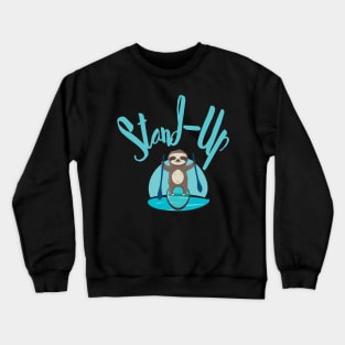 Funny Stand Up Paddling Crewneck Sweatshirt